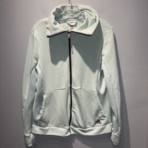 adidas‎ x Zoe Saldana Collection Women's SzL Full Zip Track Jacket Light Green